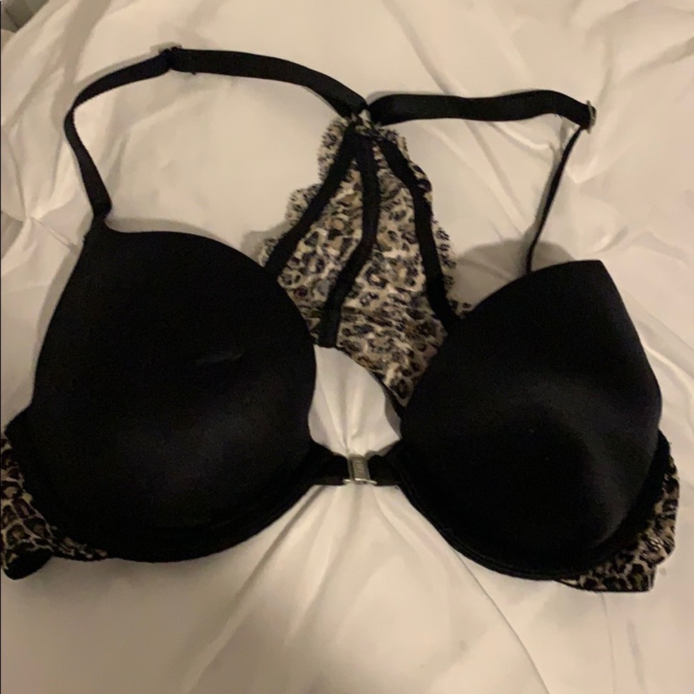 Push-up racerback pink bra